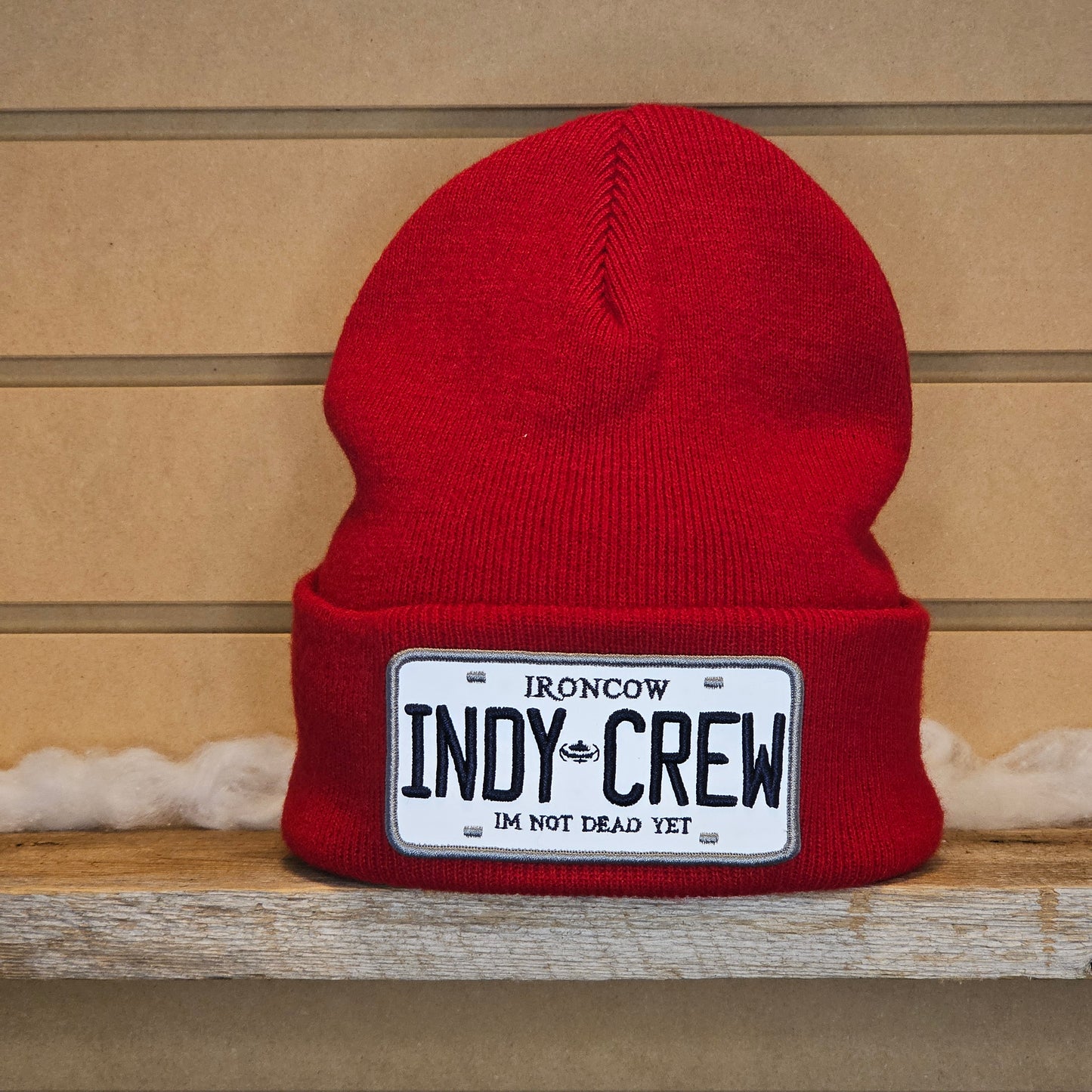 Cuff Beanie - INDY-CREW Plate Patch